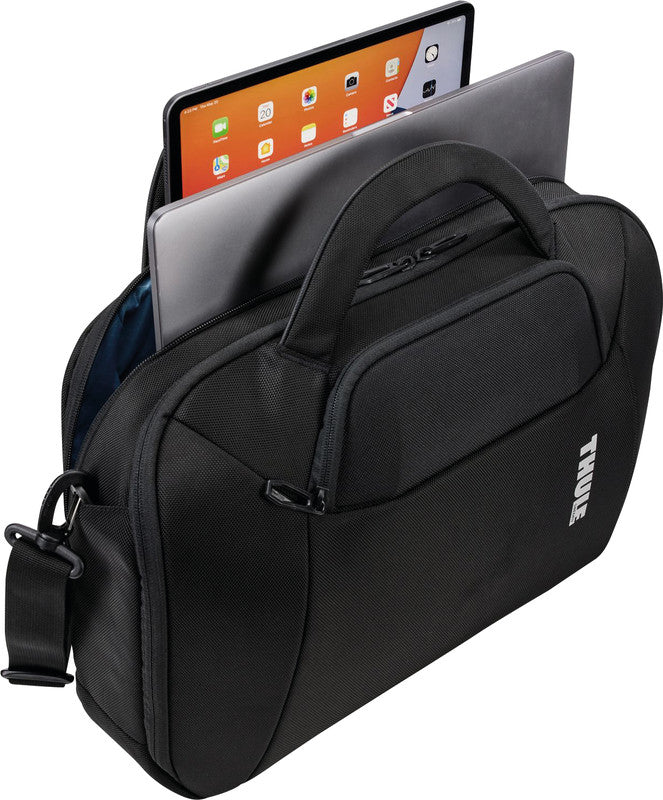 Thule Accent Notebook-Tasche – 17 l, wasserabweisend, Aufsteckfunktion, Polyester, schwarz