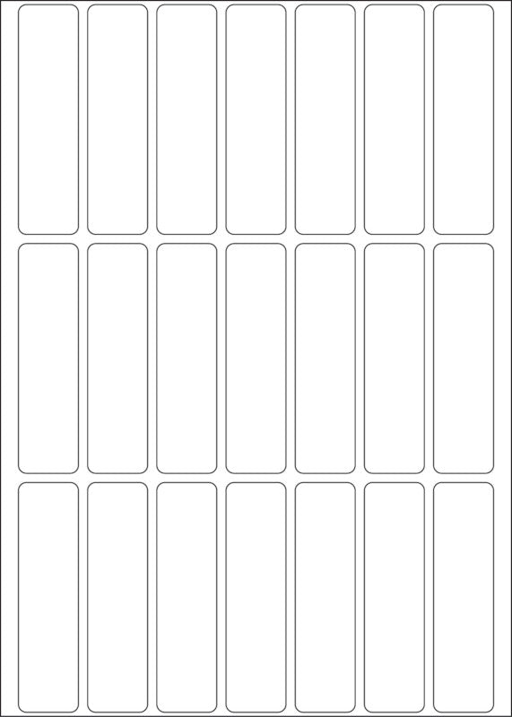 HERMA Schuletiketten – 13 × 50 mm, Abgerundete Ecken, 504 Stk, 24 Bogen, Papier, Ablösbar