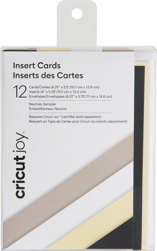Cricut Kartenset – 12 Karten, 12 Einlagekarten – 107 × 139 mm – für Cricut Joy