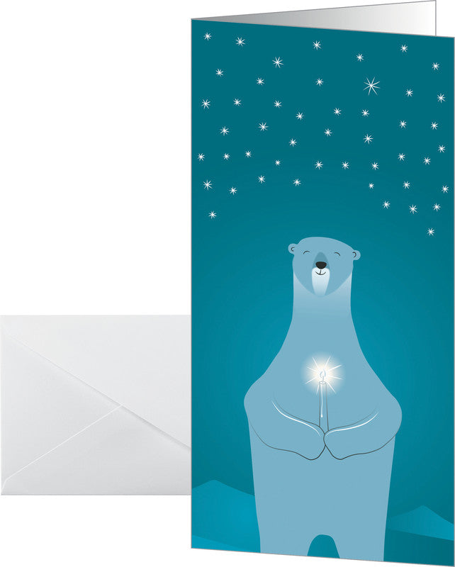 Sigel Weihnachtsgrusskarte – 220 × 110 mm – mit Umschlägen, für Inkjet/Laser/Kopierer