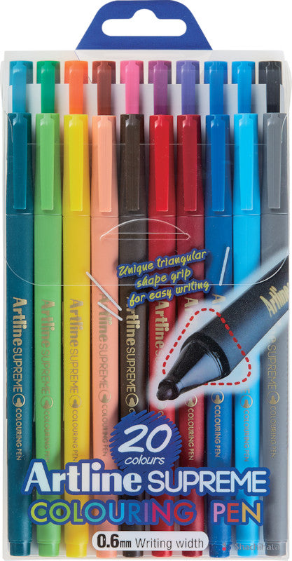 Artline Filzstifte, Strichbreite 1 mm, 20 Farben