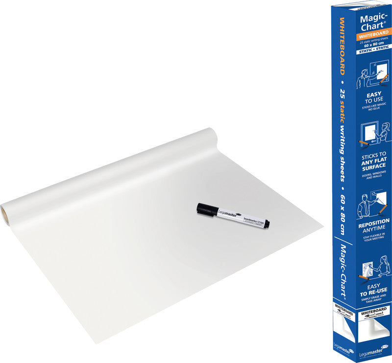 Legamaster Whiteboard – 60 × 80 cm, Wandmontage, inkl. Marker – 25-teilig