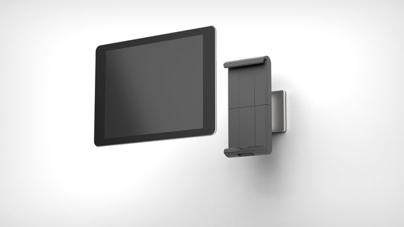 Durable Wand-Tablethalter – für Tablets 7–13", Aluminium/Kunststoff, silber metallic