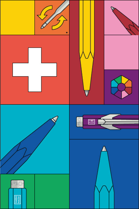 Caran d-Ache Caran d'Ache Kugelschreiber – Rot, Aluminium