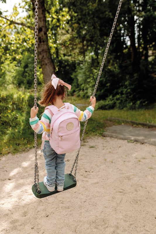 Beckmann Urban Mini Kindergartenrucksack – Hellrosa – 21,0 × 35,0 × 16,0 cm – Recycelter Bestandteil