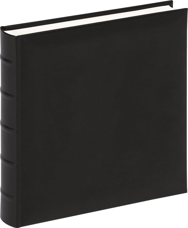 Walther Design Walther Fotoalbum – schwarz, mit Pergaminzwischenblättern, Kunstleder, 290 × 320 mm