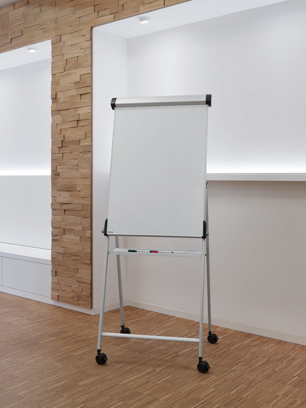 MAUL Flipchart-Block – 69 × 96 cm, weiss, Metall, Recycling