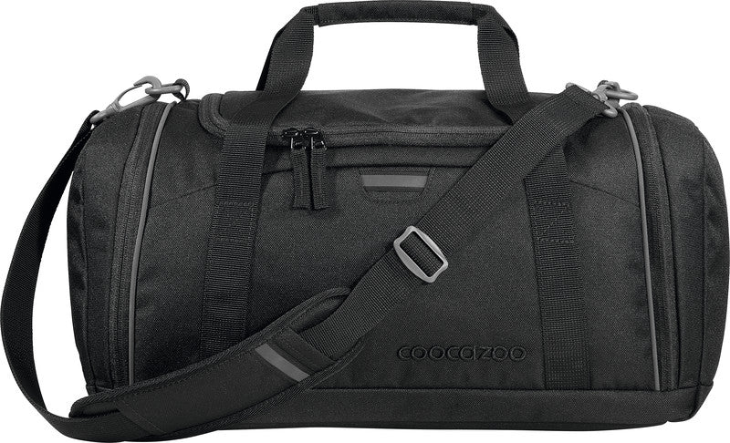 Coocazoo Sporttasche – 20 l, Motiv Black Coal, mit Schultergurt, wasserabweisend, 40 × 24 × 23 cm