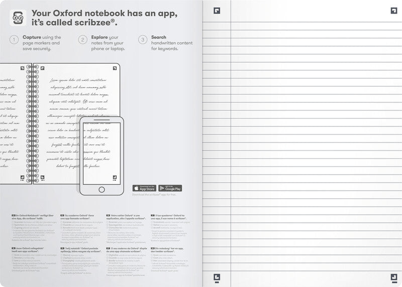 Elba Notizbuch, liniert, Fadenheftung, Karton, 160 Seiten, 90 g/m² – sortiert (blau, grün, schwarz, pink)