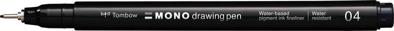 Tombow Mono Drawing Pen Fineliner – schwarz – wasserfest
