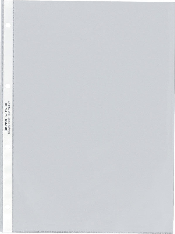 Kolma Sichtmappe A4 – 10 Hüllen, transparent, Kunststoff, glänzend, 80 µm