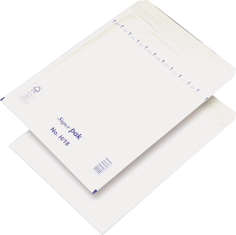 Office products Luftpolstertasche – 270 × 360 mm, weiss, selbstklebend – 10 Stück