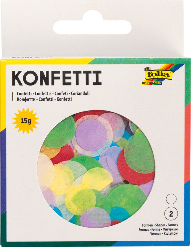 Folia Konfetti, mehrfarbig, modernes Design, recyclingfähig, FSC-zertifiziert