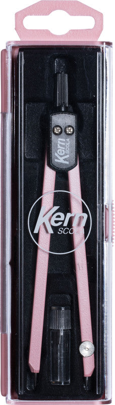 Kern scola Zirkel – Schenkellänge 13,5 cm, Radius 15 cm, Messing, Rosa