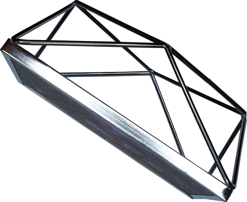 Eibert 3D Geometrics Bilderrahmen, Schwarz, Metall, 10 × 15 cm