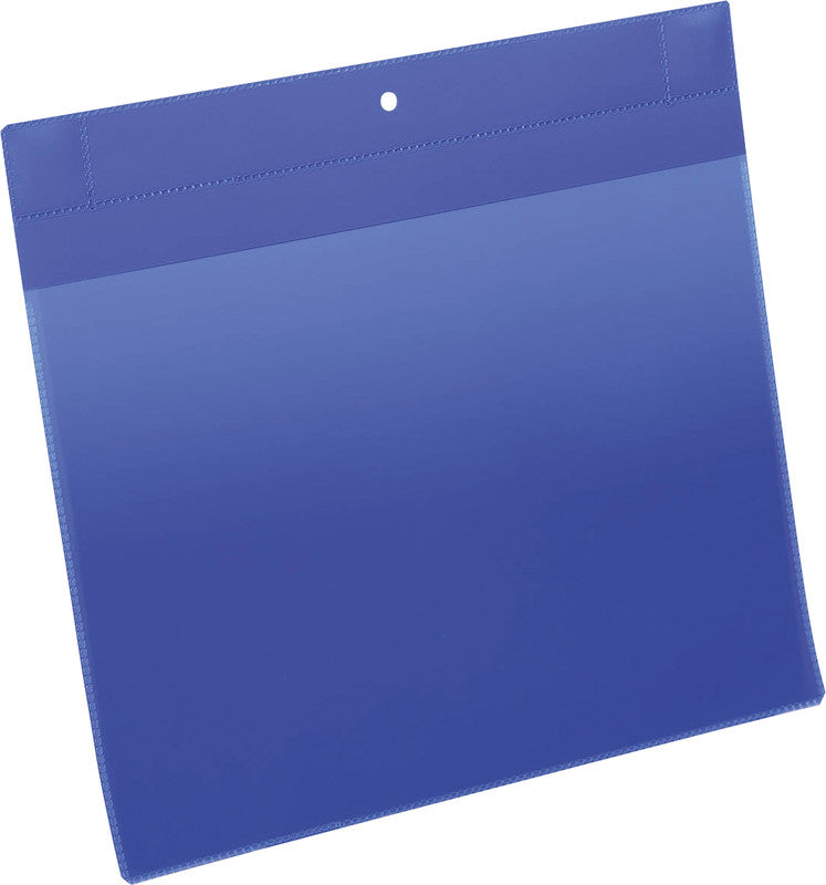 Durable Magnetische Kennzeichnungstasche – A4 quer – Blau – 10er-Pack