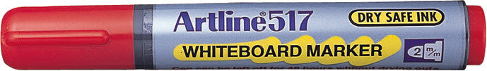 Artline Whiteboard-Marker 517 – Rundspitze 2 mm – Rot – Trocken abwischbar