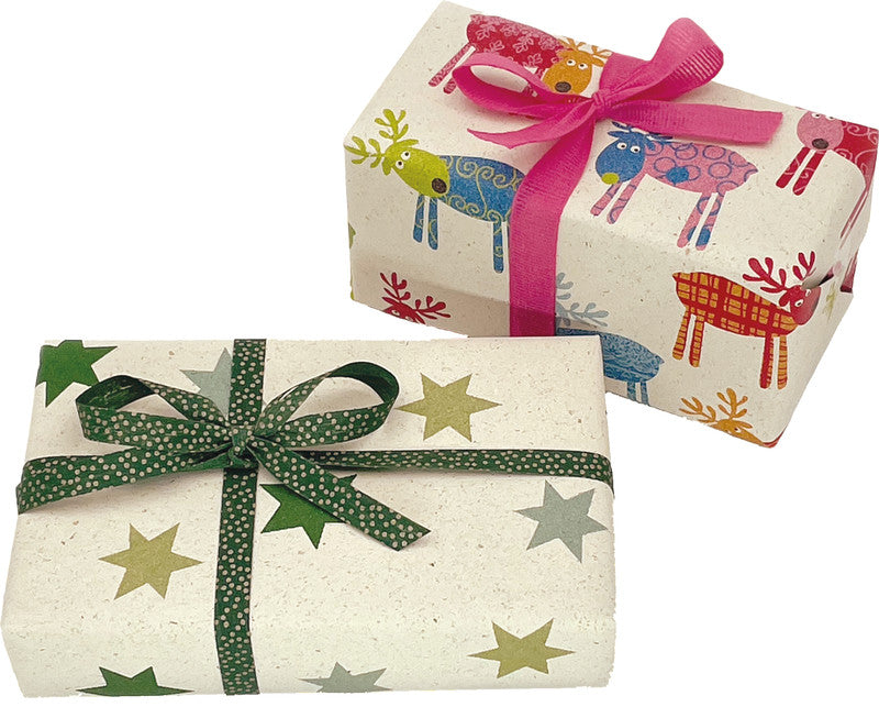 Braun + Company Geschenkpapier – Island, Weihnachten – Graspapier – 700 × 1500 mm