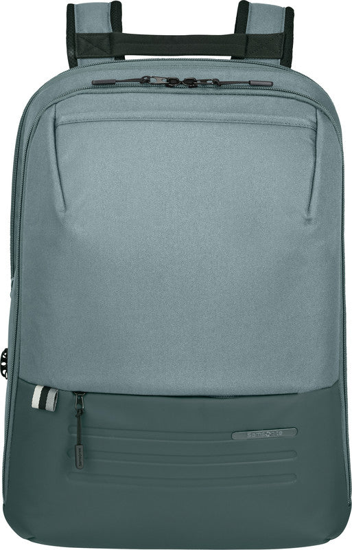 Samsonite Stackd Biz Notebook-Rucksack – 22/30 l, Aufsteckfunktion, USB-Port, recyceltes PET (rPET), Forest