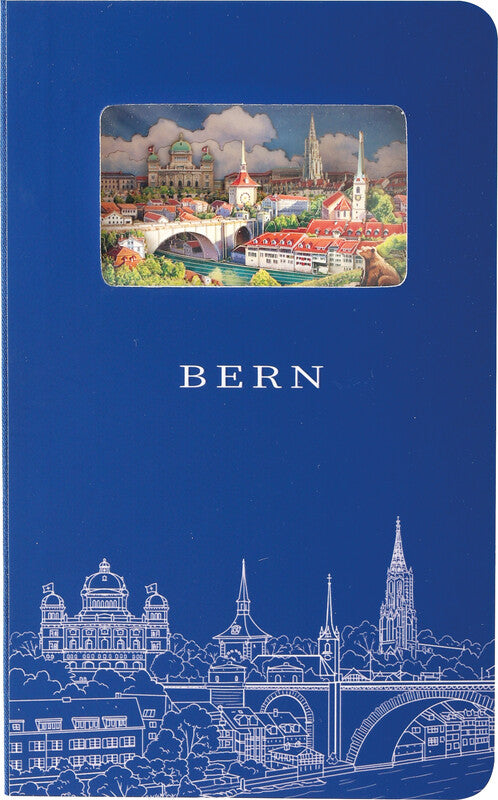 Buddhiherz Notizbuch – 110 × 180 mm – liniert – 200 Seiten – gebunden, abgerundete Ecken, Karton-Einband, blau
