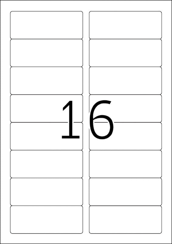 HERMA Adressetiketten, 89 mm × 34 mm, weiss, Papier, permanent, 1600 Etiketten