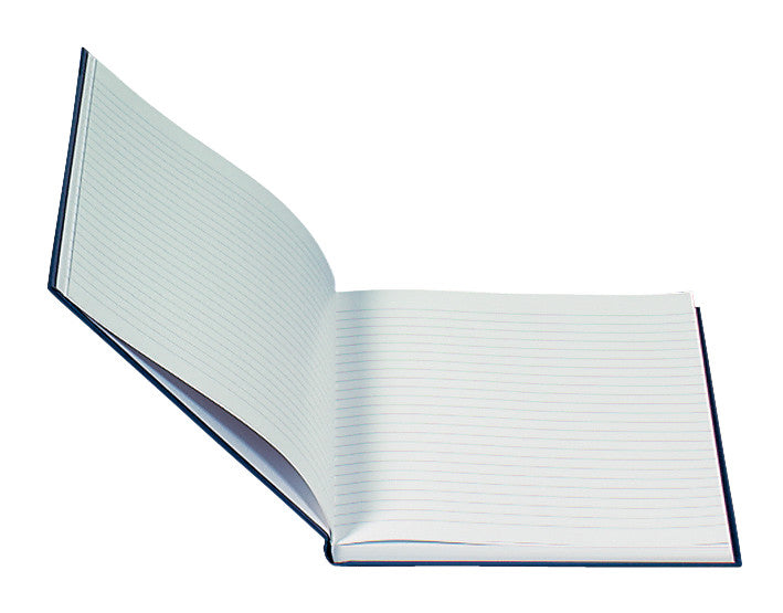 Biella Geschäftsbuch, A4, liniert, Fadenheftung, Karton, 80 Blatt, 100 g/m² – blau