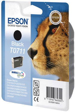 Epson Tintenpatrone T0711, Schwarz – für Inkjetdrucker/Multifunktionsgeräte