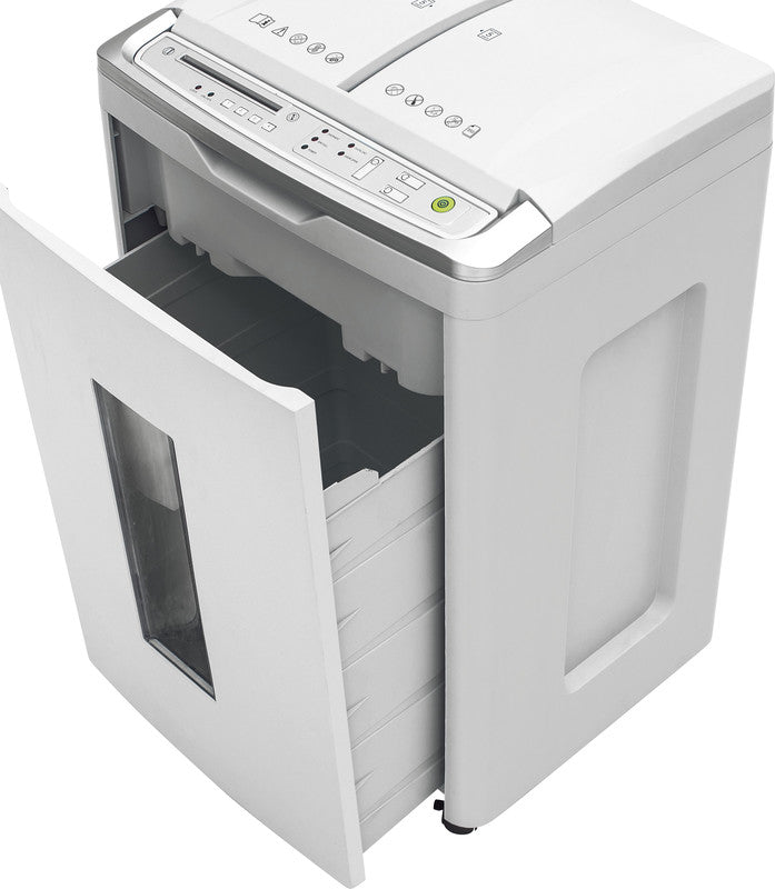 Ideal Shredcat 8285/CC – Aktenvernichter mit Autofeed 350 Blatt, DIN P-4, Partikelschnitt 4 × 10 mm, 53 l