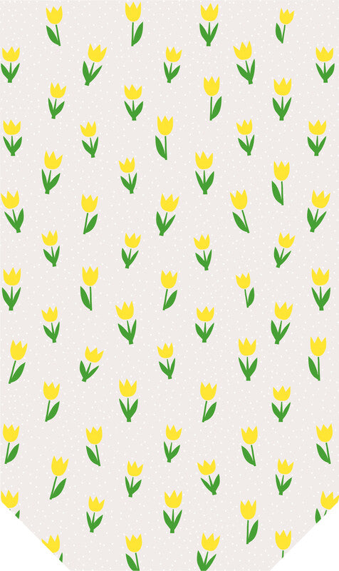 Braun + Company Geschenkbeutel Cellophantüten – Minitulips Gelb – 145 × 235 mm – 10 Stk., Kunststoff, 30 Mikron