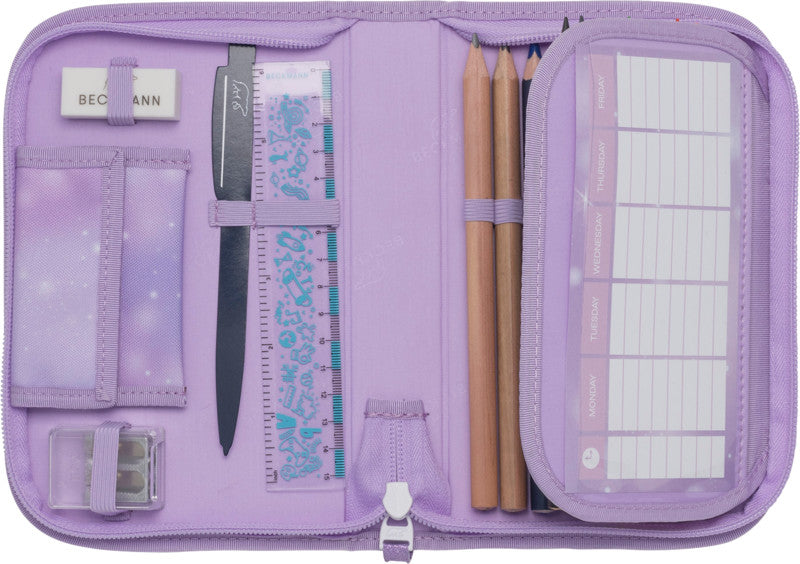 Beckmann Classic 1st Etui 2 Klappen, gefüllt, 21-teilig – Candy – Kunststoff – 20,5 × 13,3 × 3,8 cm
