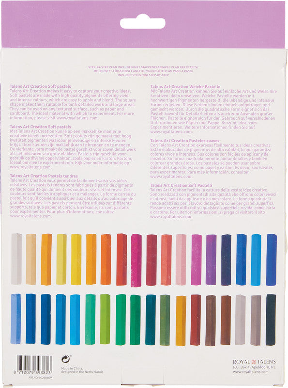 Talens Soft Pastelle – 36 Stk., Kartonetui