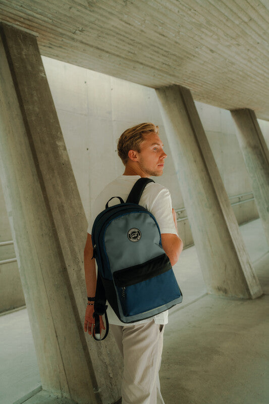 Beckmann Rucksack City – Green Colorblock – 30 l – grün – aus recycelten PET-Flaschen (rPET)