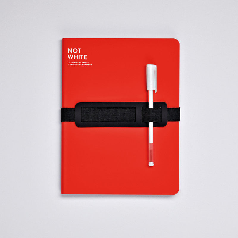 nuuna Notizbuch Not White L Light, A5, 176 Seiten – Rot