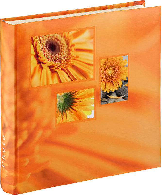 Hama Fotoalbum Jumbo Singo – für 300 × 300 mm, orange, mit Pergaminzwischenblättern, Karton