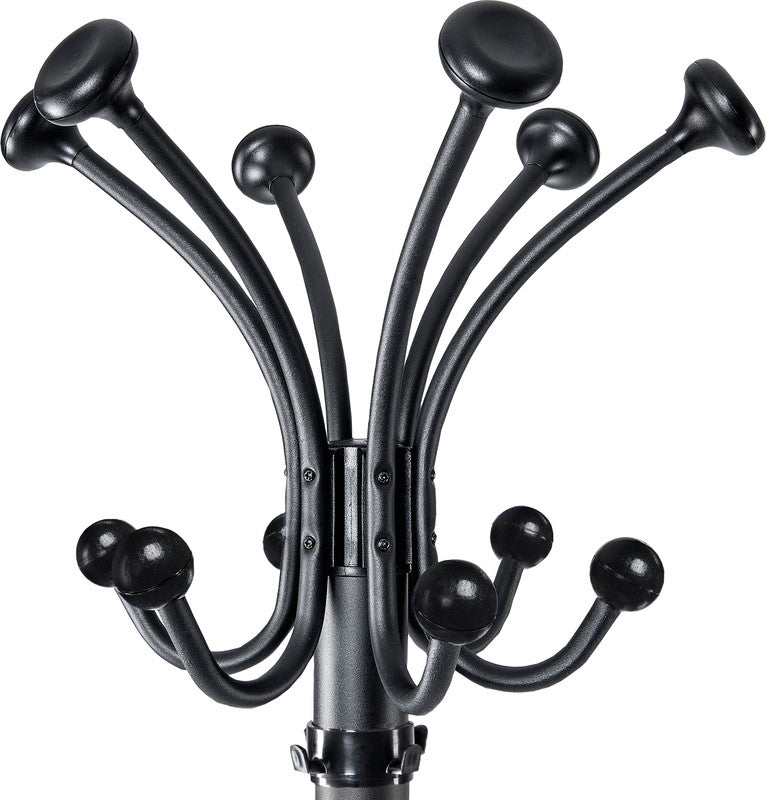 MAUL Nubis Garderobenständer – mit Schirmhalter – Stahl – schwarz – 1'775 mm