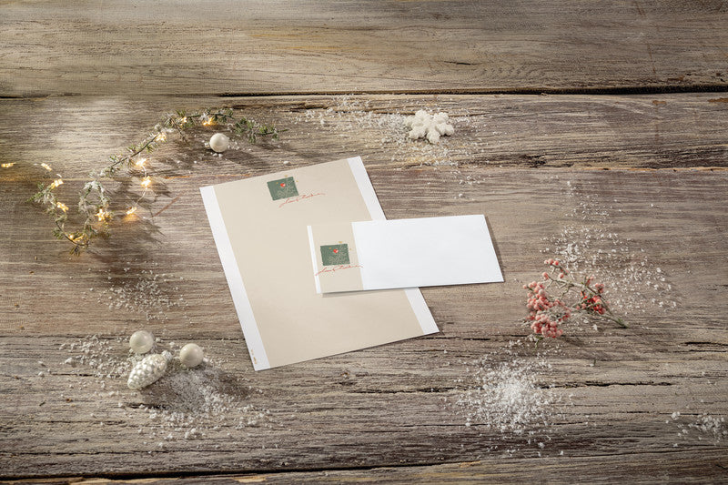 Sigel Motivpapier – A4, 90 g/m², Motiv Weihnachten mit Äpfeln – für Inkjet/Laser/Kopierer – FSC – 100 Blatt