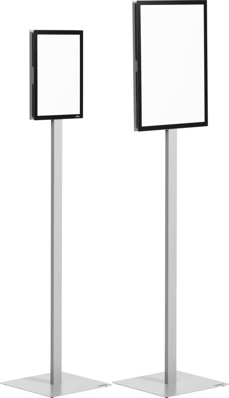 Durable Duraframe – Infoständer für A3, beidseitig, magnetischer Klapprahmen, Metall, silber/schwarz