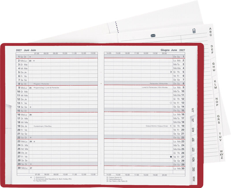 Biella Planer Istanbul Agenda – 1 Monat/2 Seiten, geheftet, 10,6 × 15,3 cm, 15 Monate Okt–Dez, 2027, PEFC