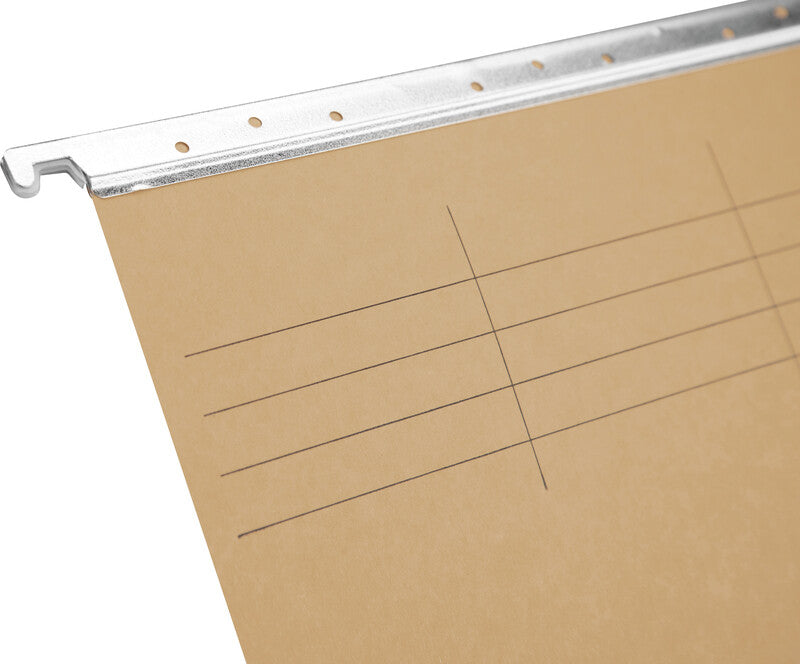 Biella Hängeordner für A4 – Karton, Olivgrün, 320 × 250 mm, mit Vordruck