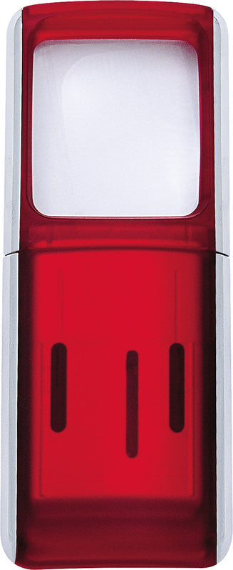Wedo Leuchtlupe – 3× – mit LED – rot – 47 × 118 × 14 mm