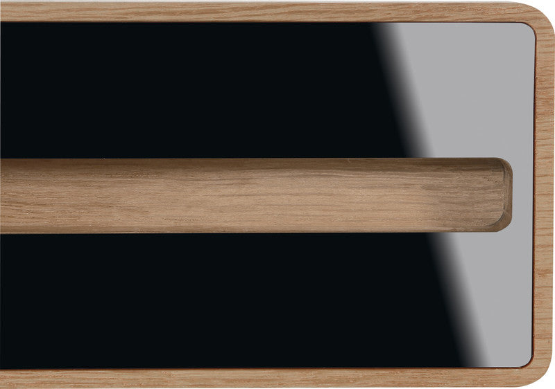 Sigel Visitenkarten-Aufsteller – Holz, Eiche, 206 × 22 mm – für 60 Visitenkarten