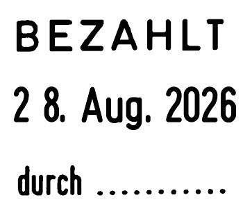 Trodat Motivstempel Professional 4.0 5430 – Text- und Datumstempel, selbstfärbend, Metall, 41 × 24 mm