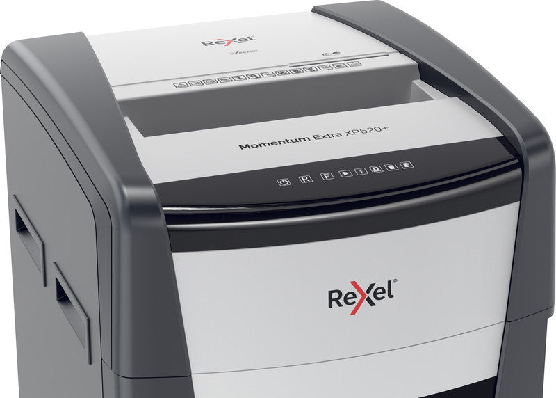 Rexel Momentum Extra XP520+ – Aktenvernichter, DIN P-5, Mikroschnitt 2 × 15 mm, 20 Blatt, 120 l, A4