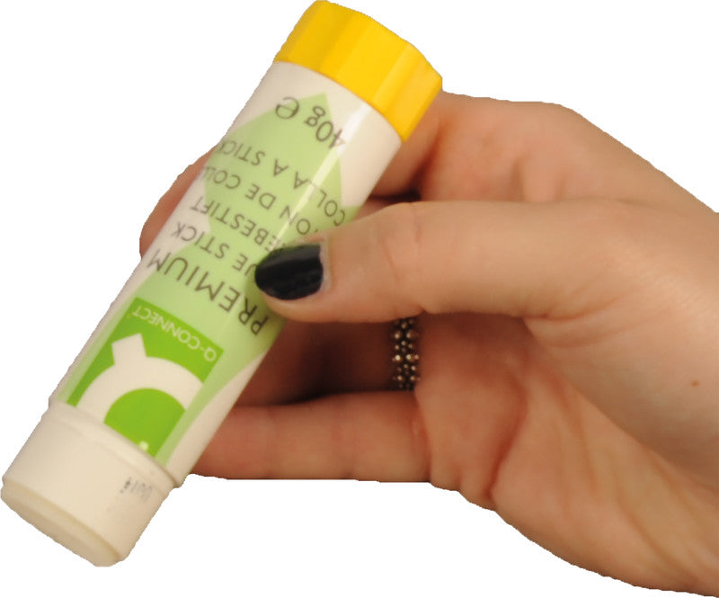 Q-CONNECT Klebestift – Stift, permanent, transparent, lösungsmittelfrei, 40 g, für Papier, Karton, Fotos u. a.