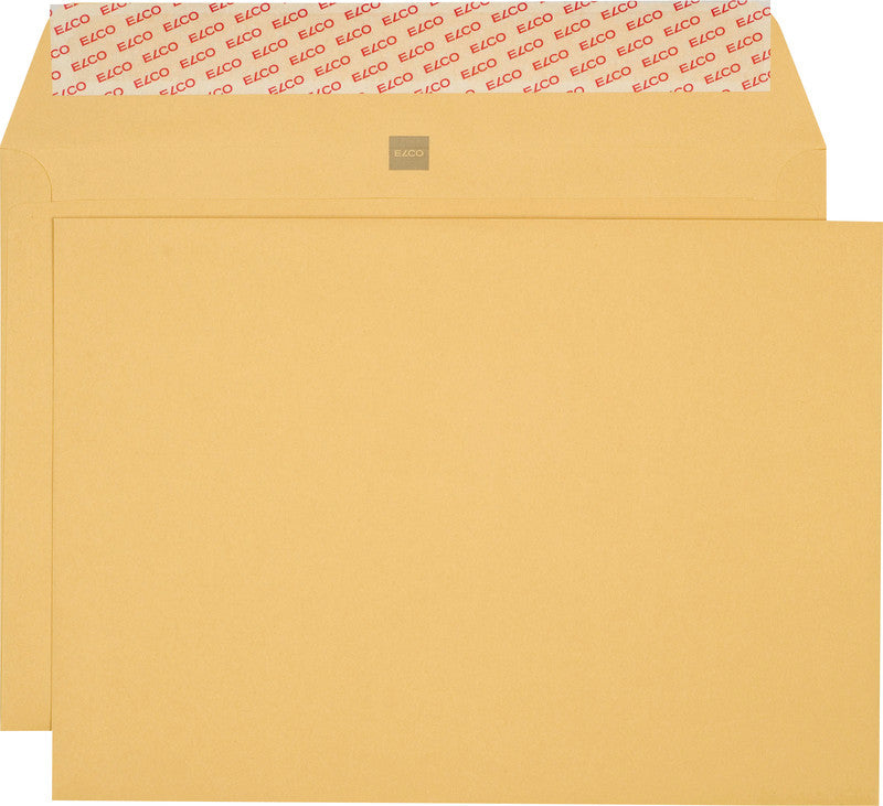 Elco Couvert C4 (324 × 229 mm), ohne Fenster, haftklebend, braun, 120 g/m², Papier – 250 Stk.