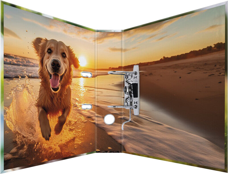 HERMA Ordner – A4 hoch – 2-Ring Hebelmechanik, Rücken 70 mm – mehrfarbig, mit Niederhalter