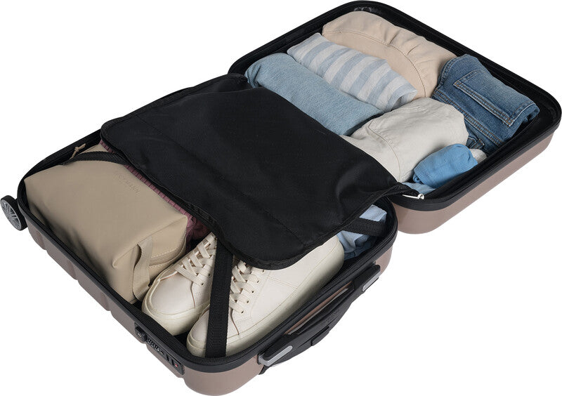 Beckmann Trolley Infinity – Hartschale PC/ABS, 4 Doppelrollen, mit TSA, champagner, 39 × 55 × 21 cm