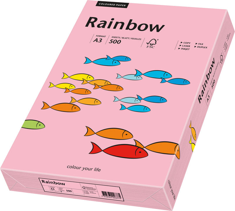Papyrus Kopierpapier – A3, 120 g/m², Rosa – für Inkjet, Laser, Kopierer – FSC – 250 Blatt