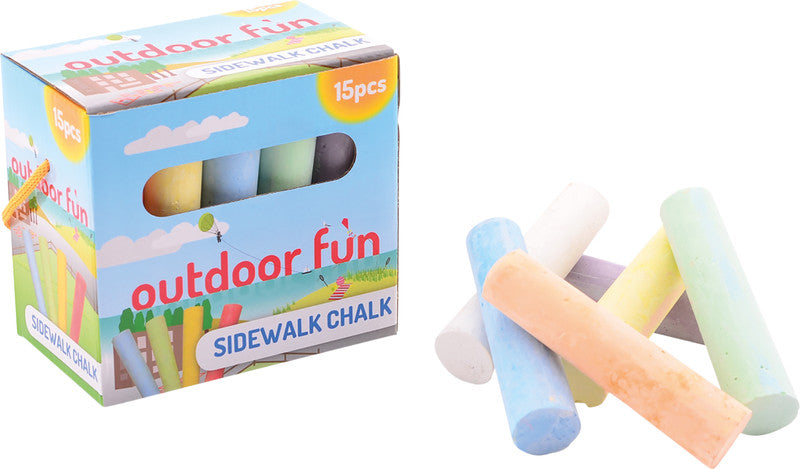 Sombo Outdoor Fun Strassenkreide – 15 Stück, Ø 25 mm