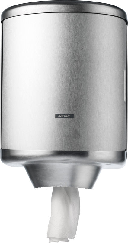 Katrin Handtuchrollenspender Edelstahl Silber – für Handtuchrollen mit/ohne Hülse – 261 × 365 × 261 mm